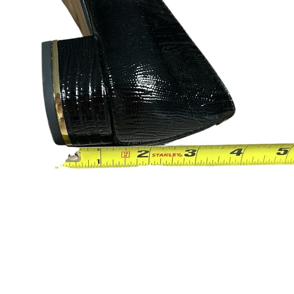J.Renee shoes,women NEW!black patent lizard print BAMBALINA  classy ,1” heel - Picture 14 of 16